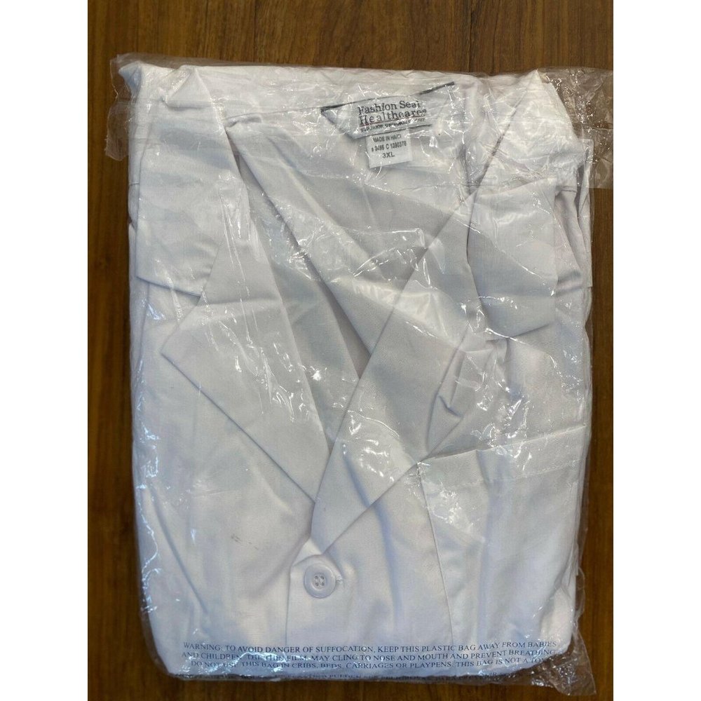 Fashion Seal Healthcare Knee Length White Lab Coat - Picture 6 of 12
